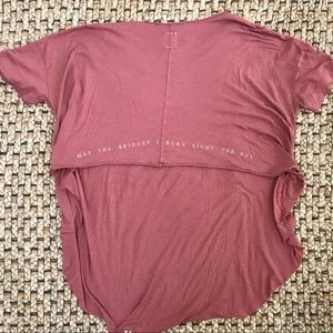 NWOT Who We Are hi-low top in burnt orange size S